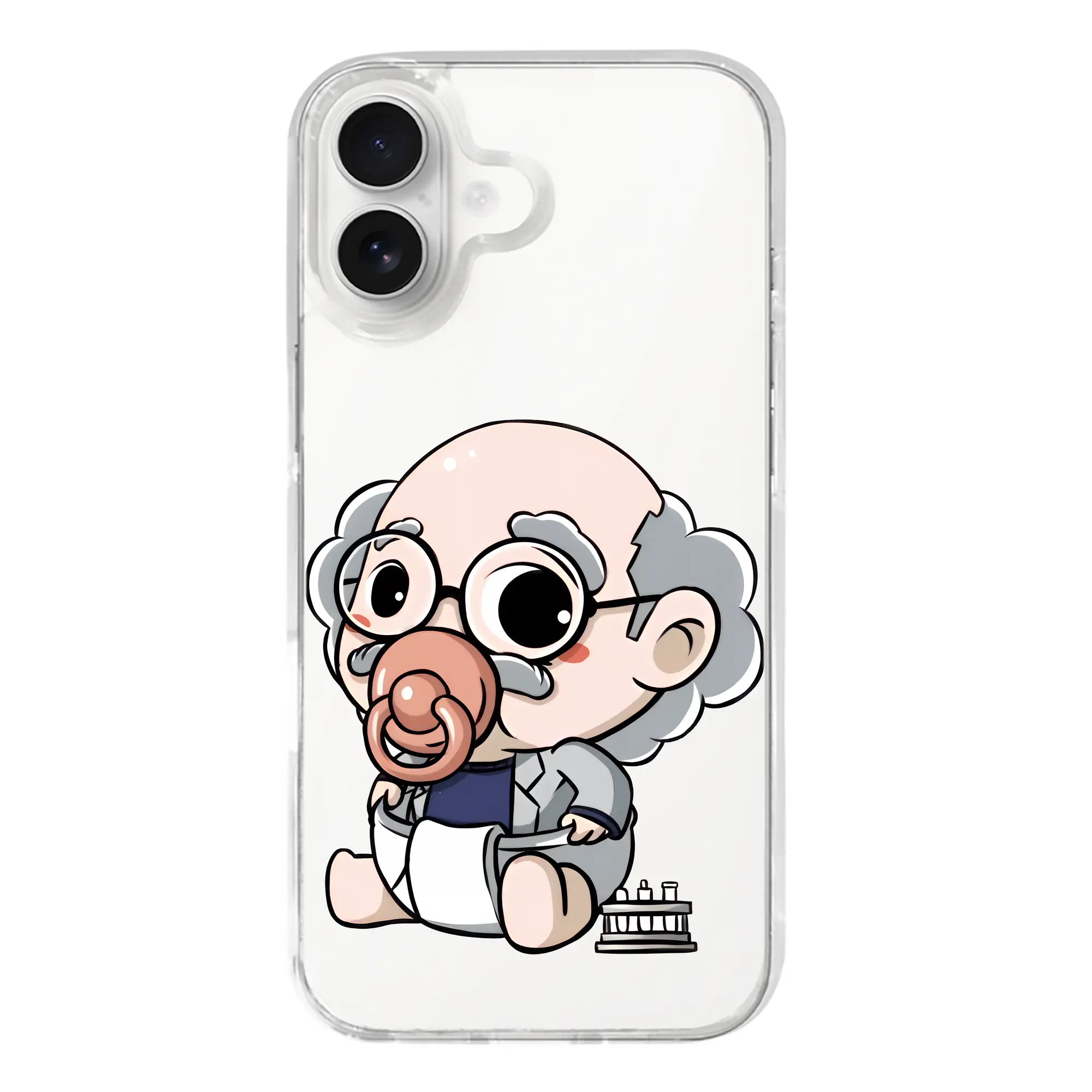 名探偵コナン グッズ 阿笠 博士 - iPhone 17シリーズ 透明スマホケース – 薄型・耐衝撃・精密フィット保護カバー